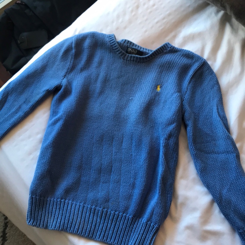 Polo by Ralph Lauren Blue Cotton Sweater in Kids M
